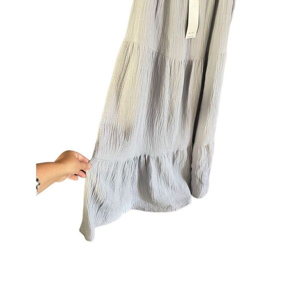 For Cynthia Womens Gray Cotton Tierred Off Shoulder Sheath Dress Size XL NWT - Picture 5 of 12